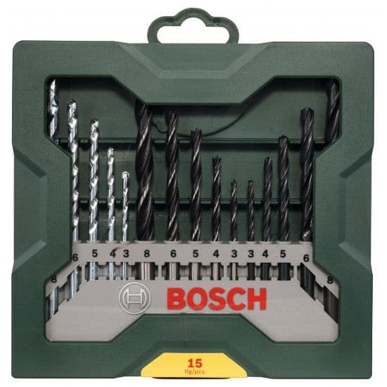 Kit brocas Mini X-Line 15pç refª 2607019675 Bosch