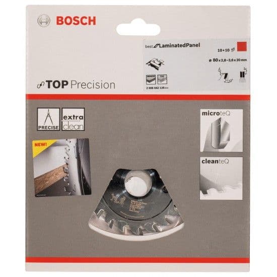 Disco de serra incisora Top Precision Laminated Panel refª 2608642126 BOSCH
