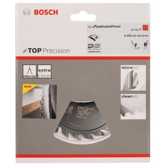 Disco de serra incisora Top Precision Laminated Panel refª 2608642130 BOSCH