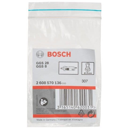 Pinça de aperto sem porca de aperto refª 2608570136 BOSCH