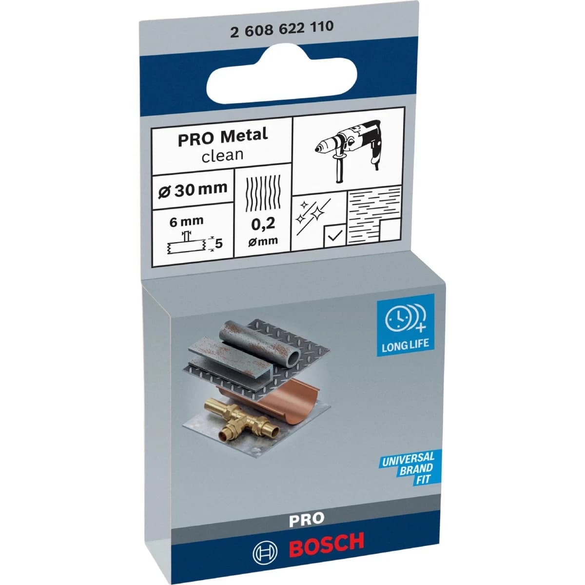 Catrabucha em disco PRO Metal clean, encabadouro reto, 30 x 0,2 mm refª 2608622110 BOSCH - 2608622110 - Ferramentaspro.pt