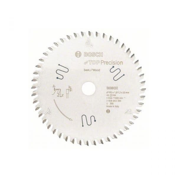 Bosch Acessórios Disco Madeira para Serra Circular 165MMx1,8MM 48D (2608642384)