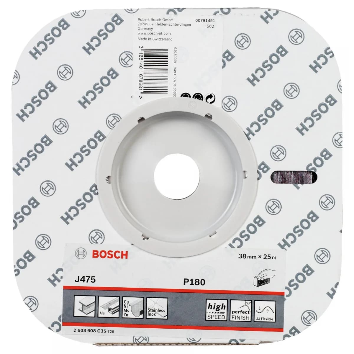Rolo de lixa, tecido J475 refª 2608608C35 BOSCH - 2608608C35 - Ferramentaspro.pt