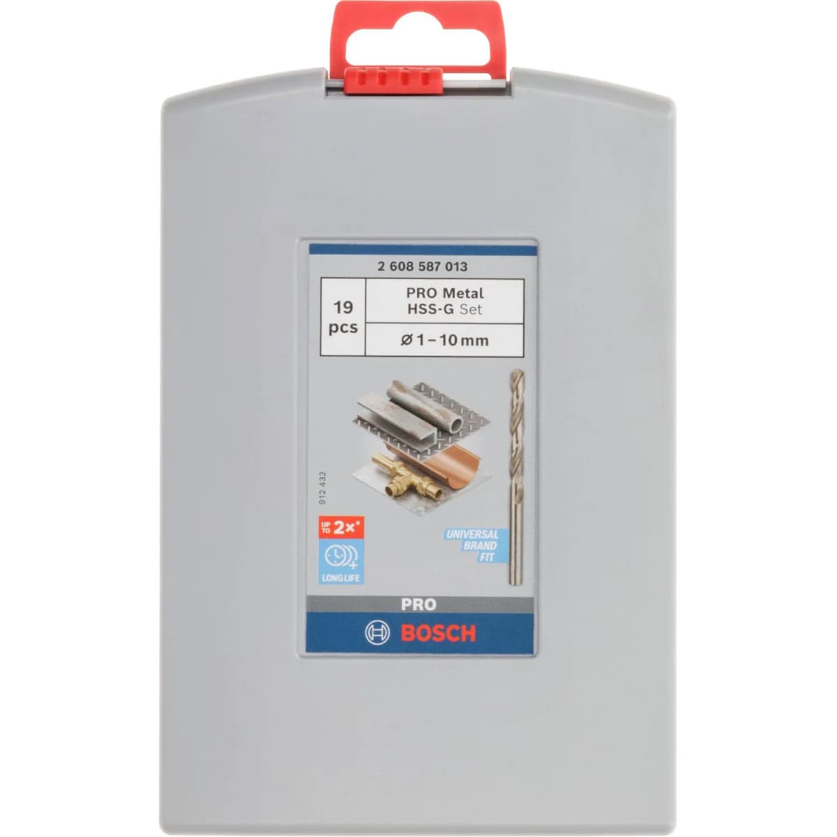 Kit Brocas para metal PRO Metal HSS-G, 19 unid. refª 2608587013 BOSCH - 2608587013 - Ferramentaspro.pt