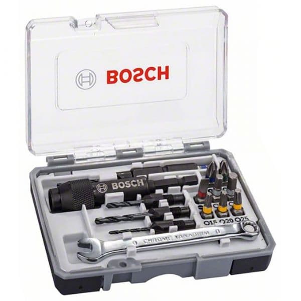 Bosch Conjunto de Pontas Professional Drill e Drive Drill Bits e Tips Set 20 Unidades Preto