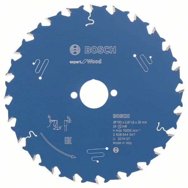 Bosch Lâmina de Serra Circular Expert for Wood 190mm 24 Dentes