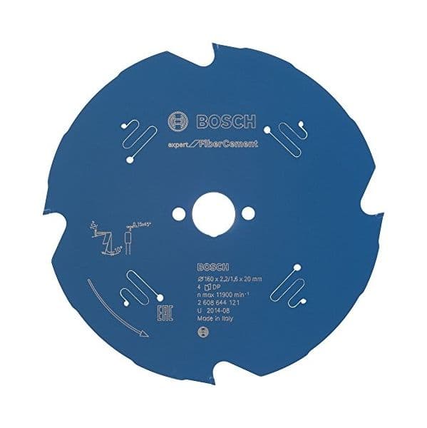 Bosch Professional Expert For Fibre Cement 160x20-4 Mm Lâmina De Serra Circular Azul