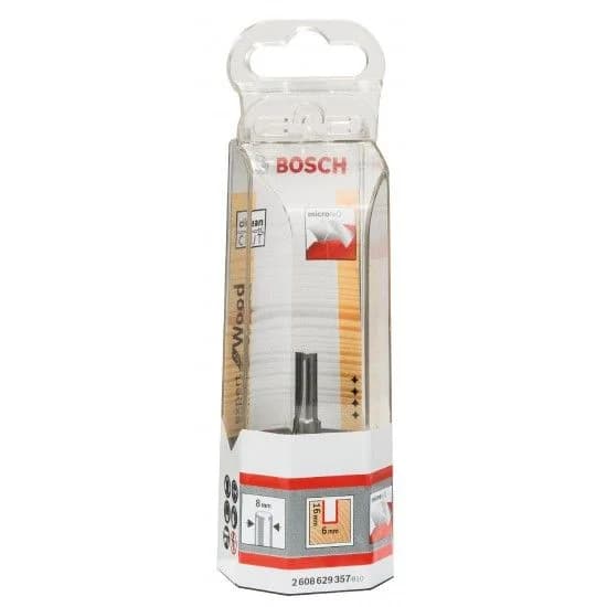 Fresa direita Expert for Wood, carboneto maciço, 8 mm, D1 6 mm, L 16 mm, G 51 mm refª 2608629357 BOSCH - 2608629357 - Ferramentaspro.pt