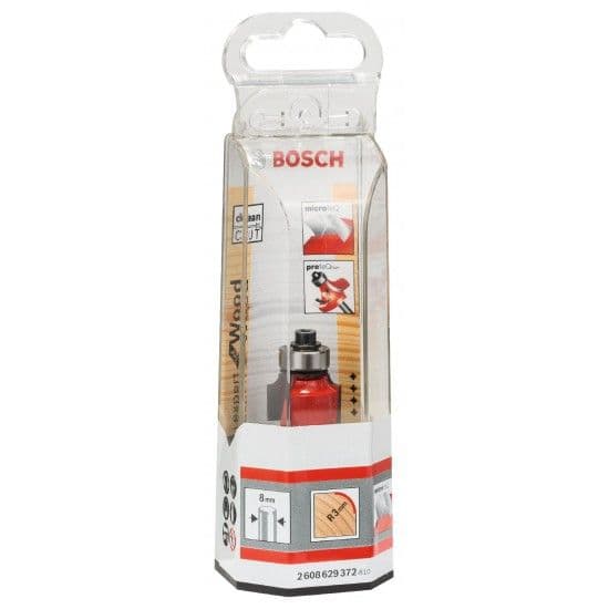 Fresa para arredondamento Expert for Wood, 8 mm, D 18,7 mm, R1 3 mm, L 12,7 mm, G 55 mm refª 2608629372 BOSCH