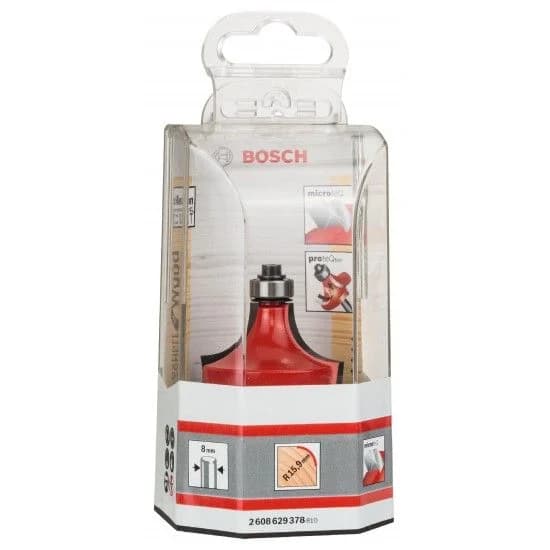 Fresa para arredondamento Expert for Wood, 8 mm, D 44,4 mm, R1 15,9 mm, L 22,2 mm, G 64 mm refª 2608629378 BOSCH - 2608629378 - Ferramentaspro.pt