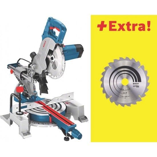 Bosch Serra de Esquadria Telescópica GCM 80 SJ 2 Discos Optiline Wood 216MM
