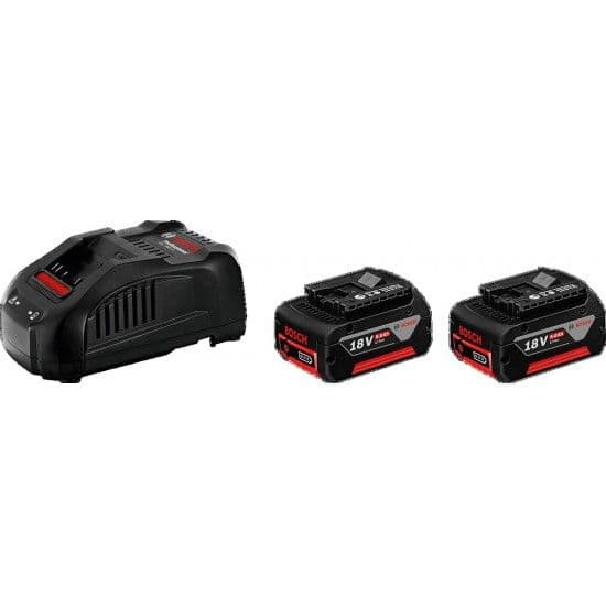 Bosch Power Set 18V Carregador AL 1880+ Baterias 5Ah