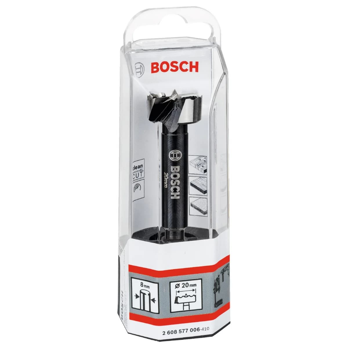 Broca Forstner de 20 mm refª 2608577006 BOSCH - 2608577006 - Ferramentaspro.pt