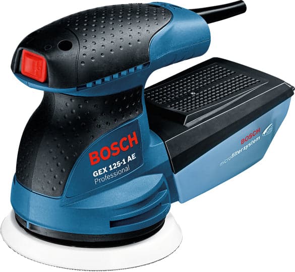 BOSCH GEX 125-1 AE Professional 0601387504 Lixadeira Excêntrica de 250W com Disco de 125mm e Velocidade Variável