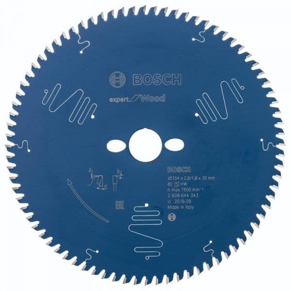 Bosch Professional Expert For Wood 254x30x80d Circular Saw Blade Azul