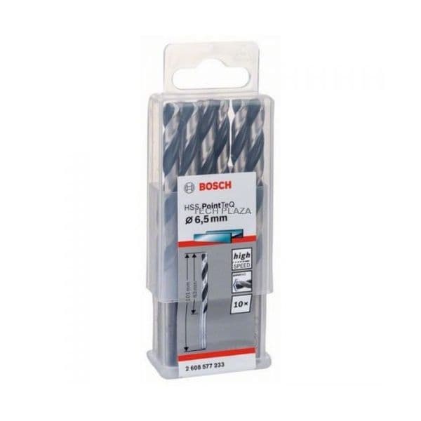 Bosch Broca Hss Pointteq 338, Ø 6,5mm X 101mm, 10 Pcs, Comprimento 63m
