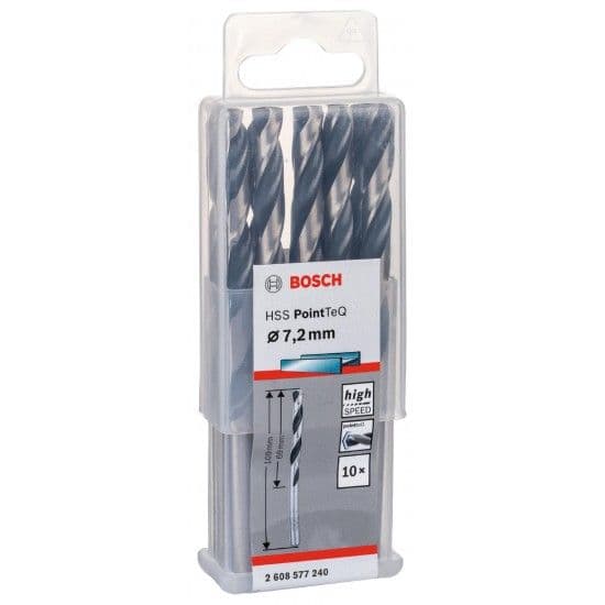 Broca helicoidal HSS PointTeQ 7,2 mm refª 2608577240 BOSCH
