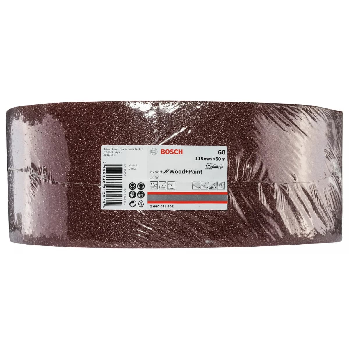 Lixa J450 Expert for Wood and Paint, 115 mm X 50 m, G60 refª 2608621482 BOSCH - 2608621482 - Ferramentaspro.pt