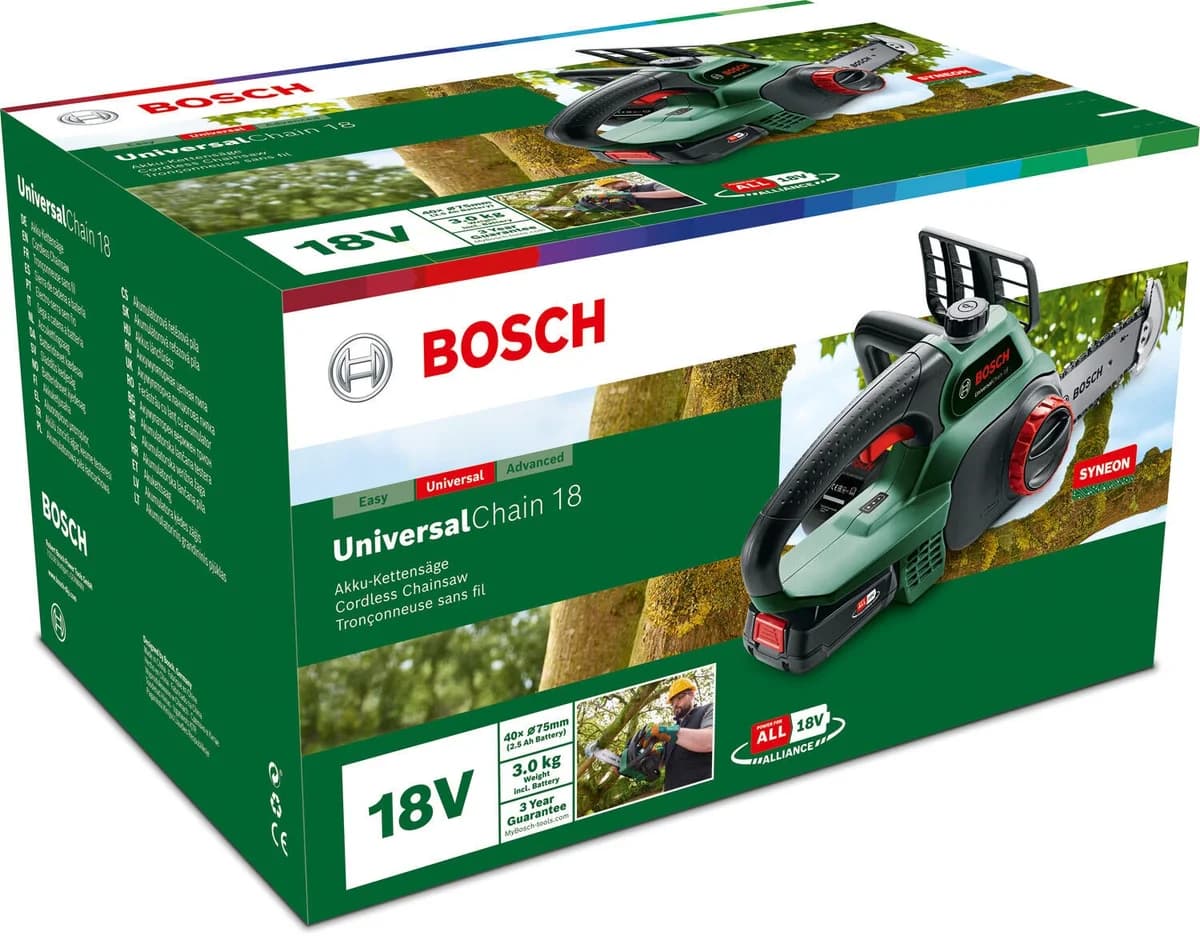 Bosch Motosserra UniversalChain 18 Cordless - 06008B8000
