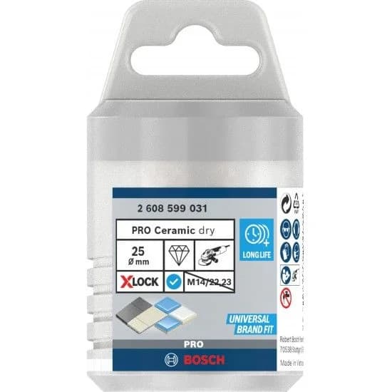 Coroa de furar para seco PRO Ceramic dry, 25x35mm, X-Lock refª 2608599031 BOSCH - 2608599031 - Ferramentaspro.pt