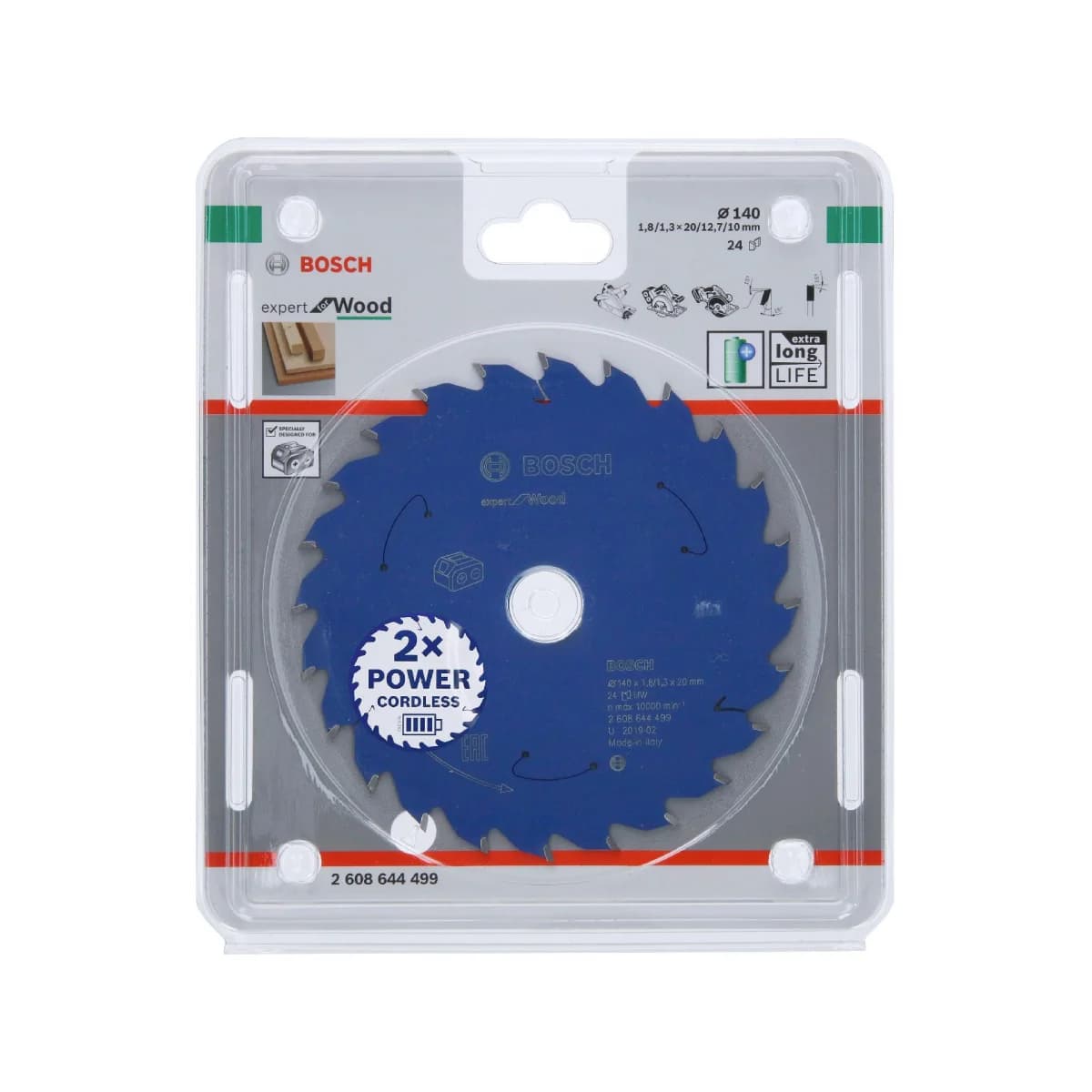 Disco Expert for Wood 140x1,8/1,3x20 T24 refª 2608644499 BOSCH - 2608644499 - Ferramentaspro.pt