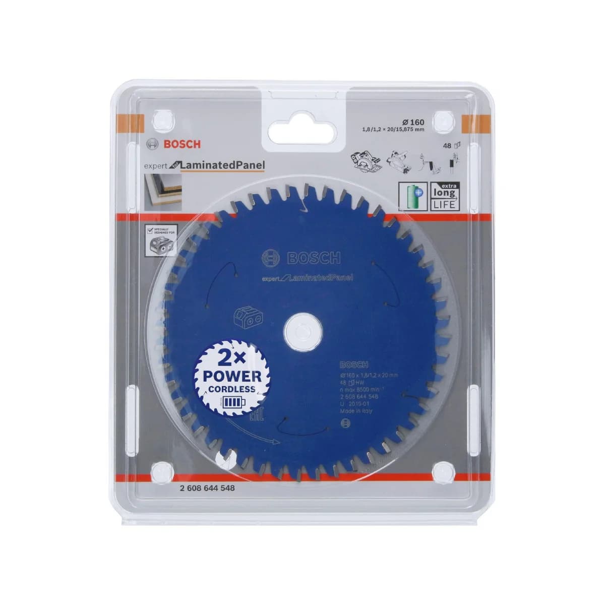 Disco Expert for Laminated Panel 160x1,8/1,2x20 T48 refª 2608644548 BOSCH - 2608644548 - Ferramentaspro.pt