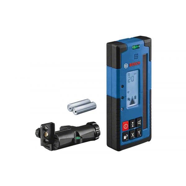 Bosch Professional Recetor Laser LR 60 com Suporte RB 60 e 2 Pilhas AA