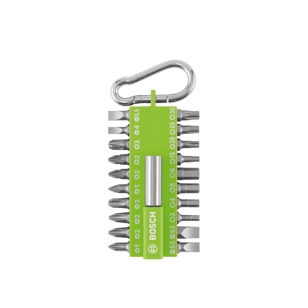 Conjunto de pontas de aparafusar com mosquetão (verde claro), 21 peças refª 2607002823 BOSCH - 2607002823 - Ferramentaspro.pt