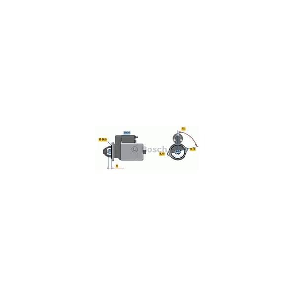 BOSCH Motor de arranque - 3165141148732