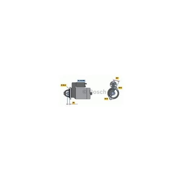 BOSCH Motor de arranque - 3165143174661