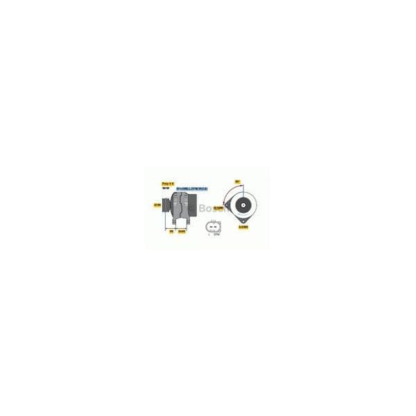 Bosch Alternador 0986046050