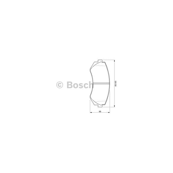 BOSCH Jogo de pastilhas para travão de disco - 3165143723647