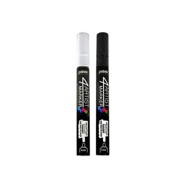 Marcadores a Óleo 4Artist Preto & Branco 4mm - 2 un. - 3167865808961