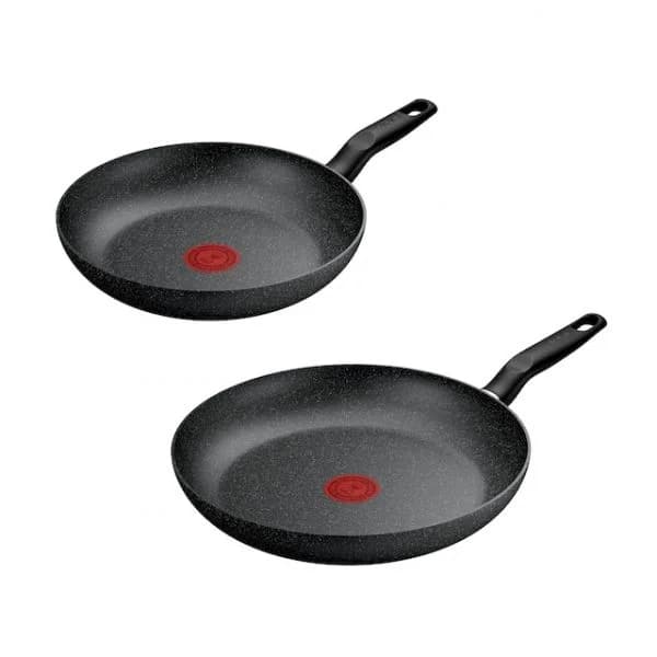 Tefal Conjunto de Frigideiras Dark Essential Alumínio 24cm e 28cm 2 Peças