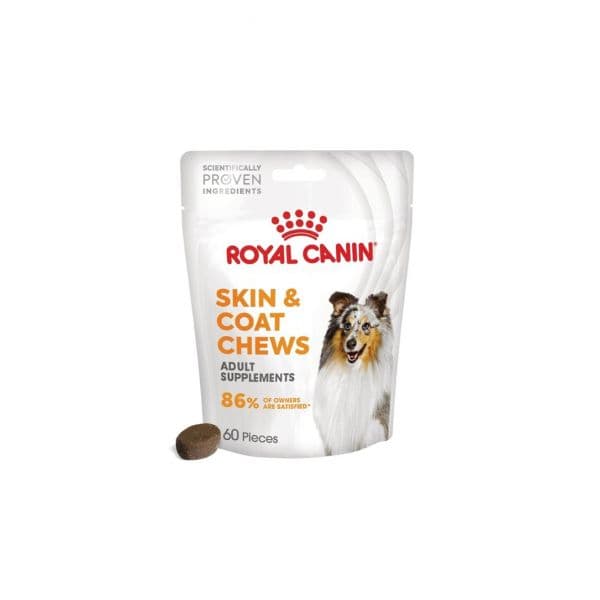 Royal Canin Skin & Coat Chews Adult Suplemento Cães Pele Sensível 240g