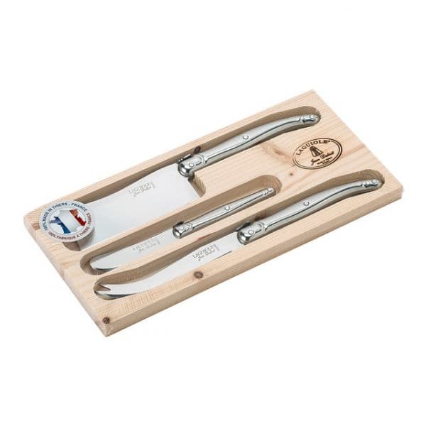 Laguiole Conjunto de 3 Facas de Queijo Jean Dubost