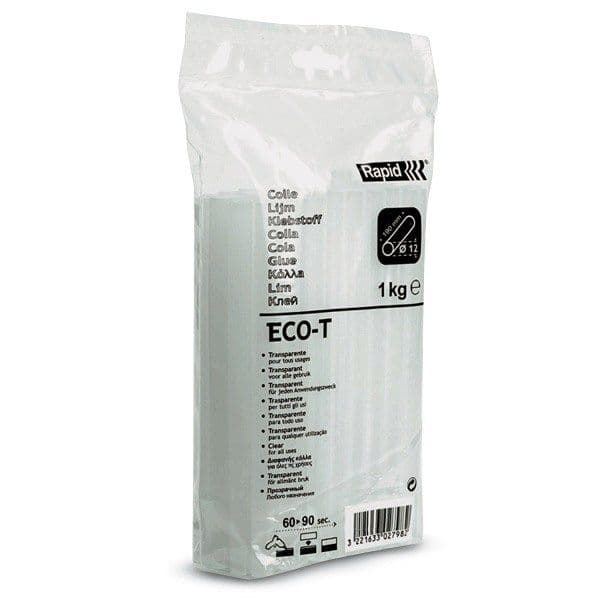 Rapid 1kg 53 Tubos de Cola Quente Transparente Eco-t - 040302798