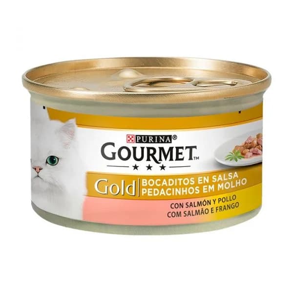 Ração Húmida Purina Gourmet Diamant Finos Pedaços Molho Frango 85g