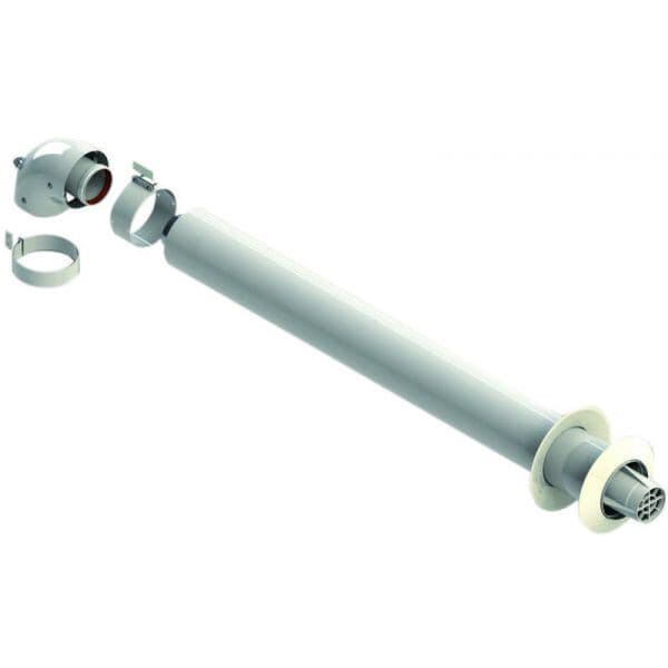 Ariston Kit de Descarga Coaxial D60/100 Saida Horiz. Cond Cinz - 3319163