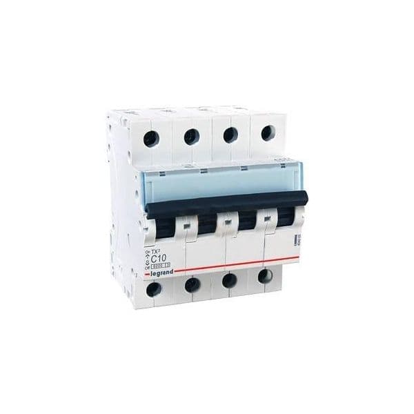 Legrand TX3 DISJUNTOR TETRAPOLAR 6Ka C 10A LEXIC 403625 - LG403625