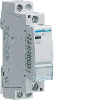 Hager ESC125 Contactor 1P 25A 1NA 230V