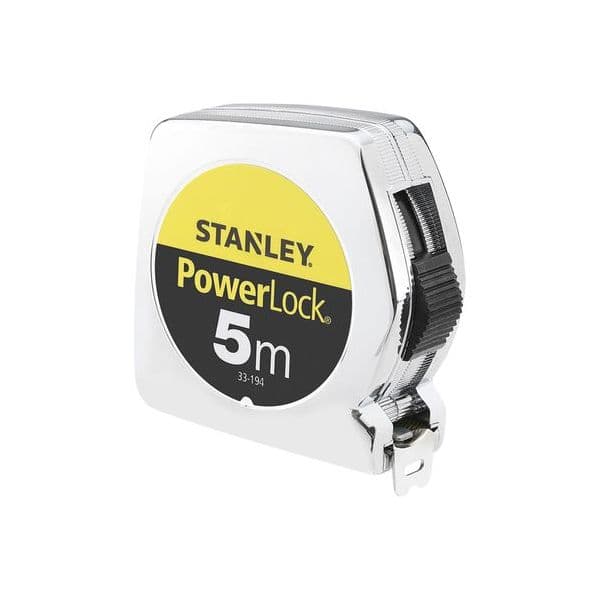 Stanley Fita Métrica Tape Measure Powerlock, 3m Silver/yellow, Plastic