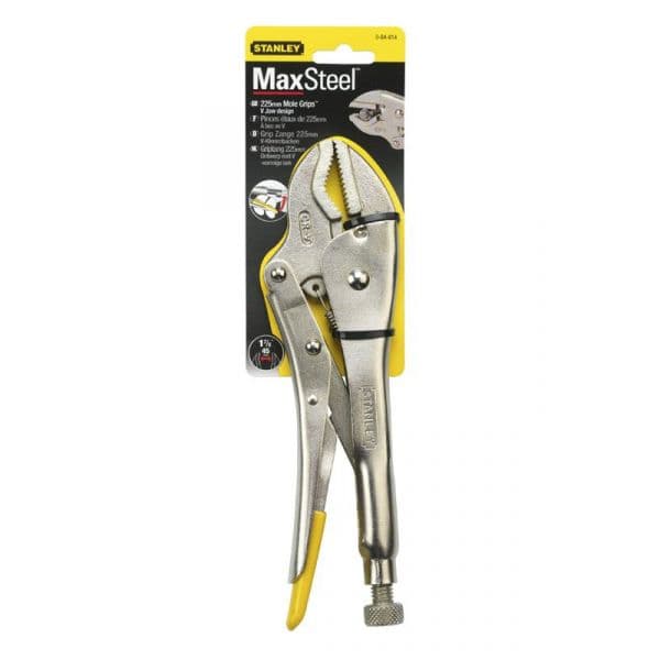 Stanley Alicate Pressão Maxsteel Maxila ""V""_0-84-814 33,5x25x12 Amarelo e Preto