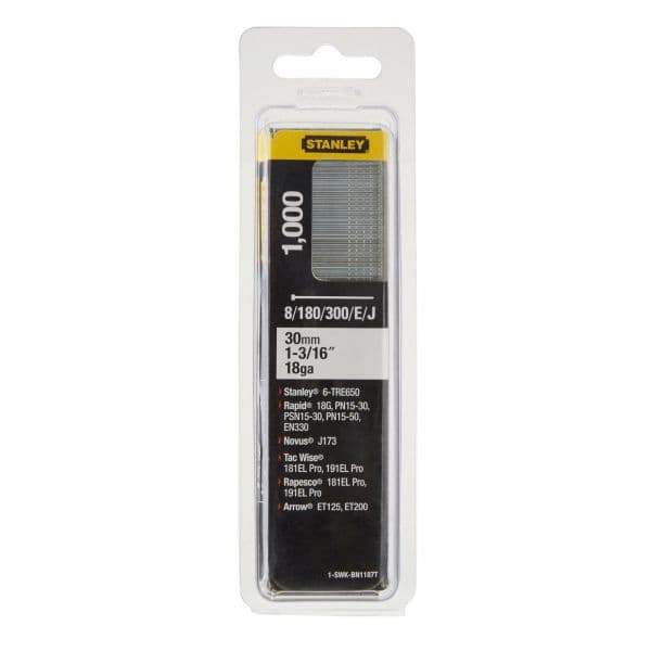 Stanley Prego Tipo J(8/300) 30mm 1000unidades - 10059624