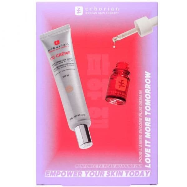 Erborian Coffret CC Cream Clair 40ml + Skin Therapy Oil Sérum  10ml Coffret