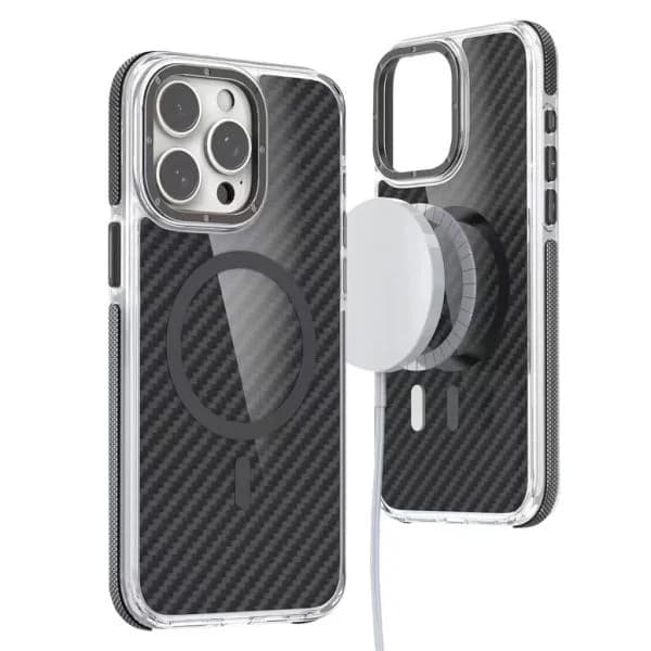 Capa para iPhone 16 Pro Max Carbono Magsafe