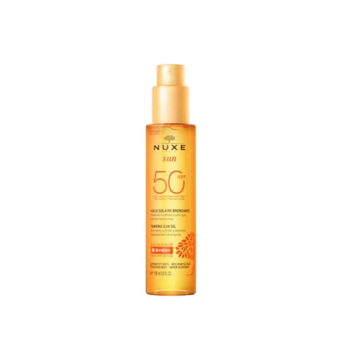 Protetor Solar Nuxe Sun Óleo Solar Bronzeador SPF50+ 150ml