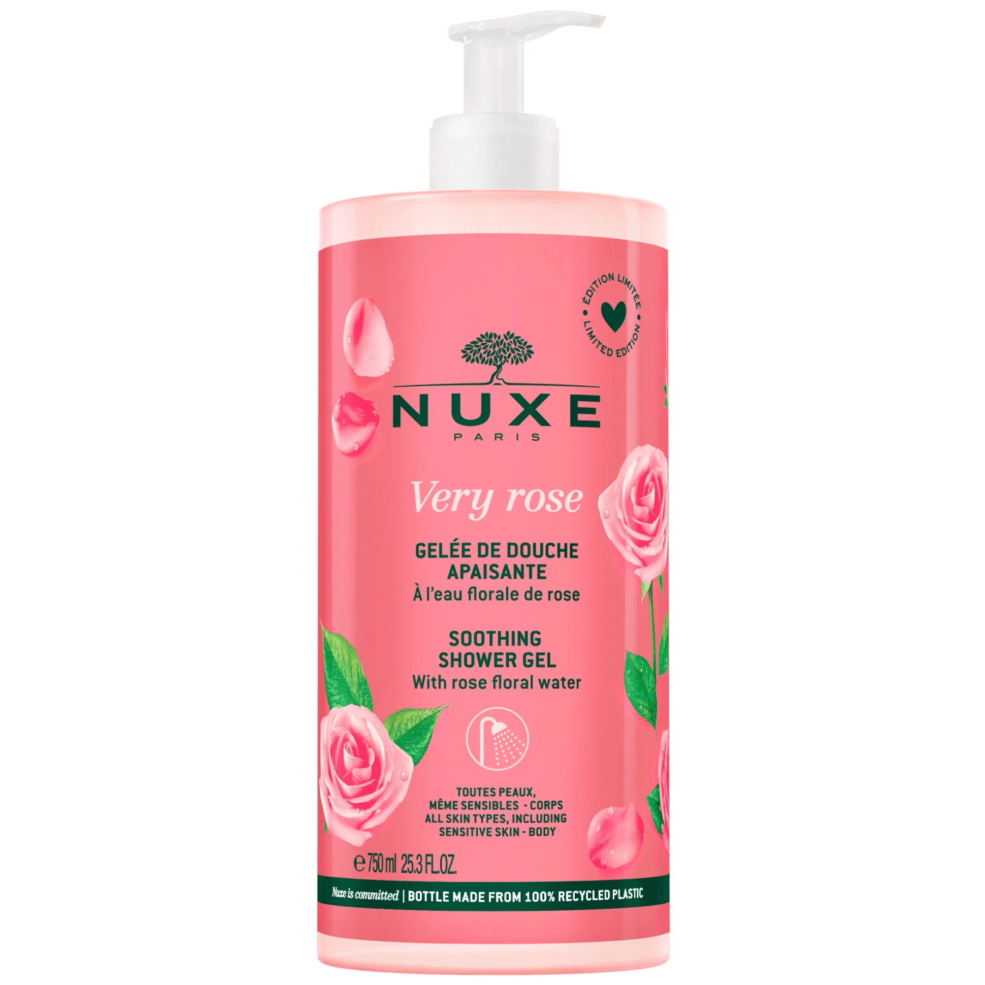 Nuxe Very Rose Gel de Duche Calmante 750mL