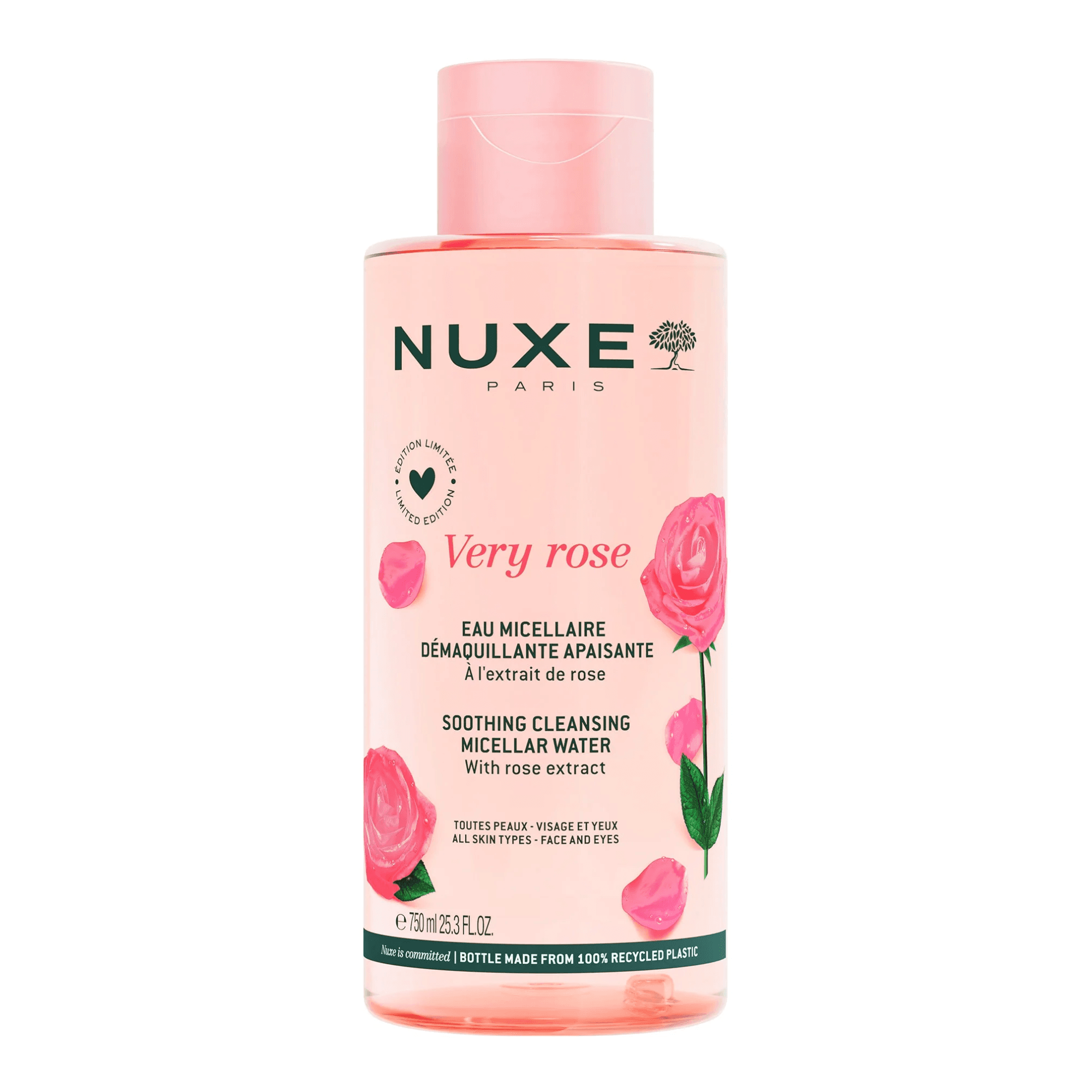Nuxe Very Rose Água Micelar Desmaquilhante Calmante 750mL