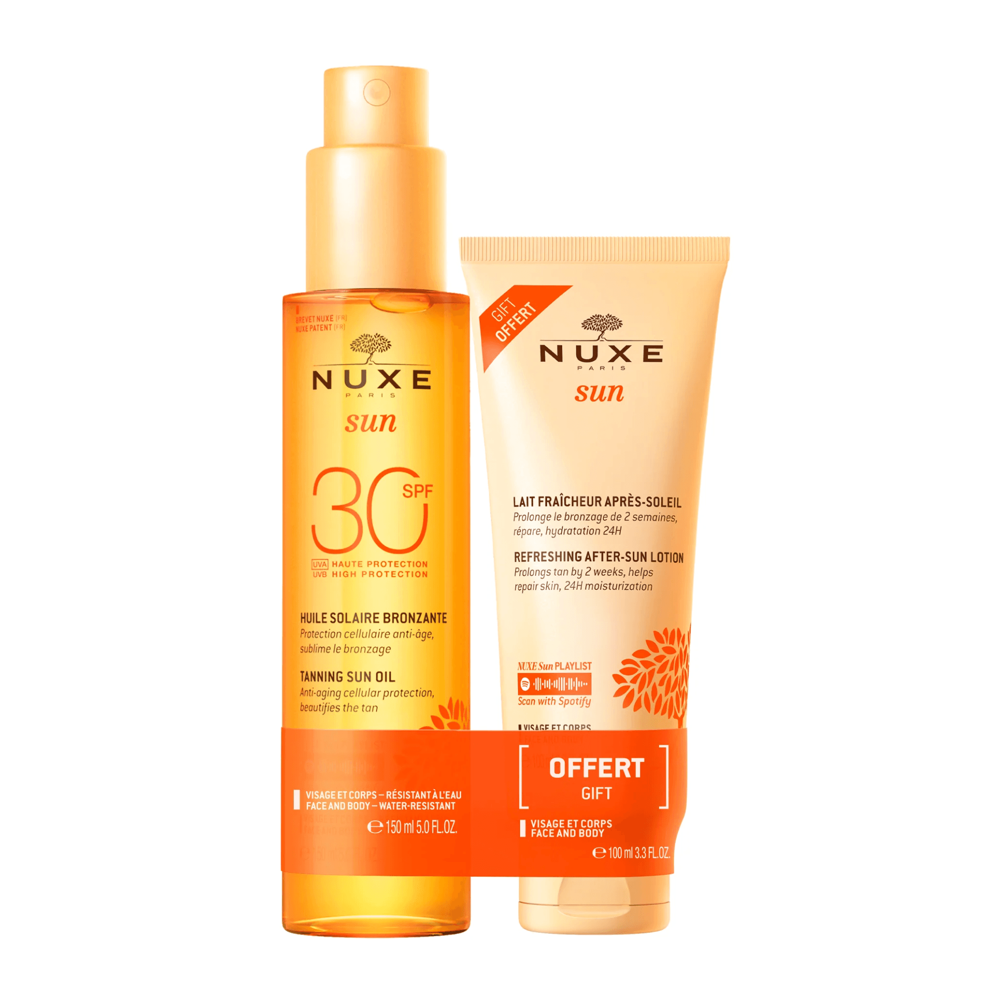 NUXE SUN ÓLEO BRONZEADOR FACE E CORPO SPF30